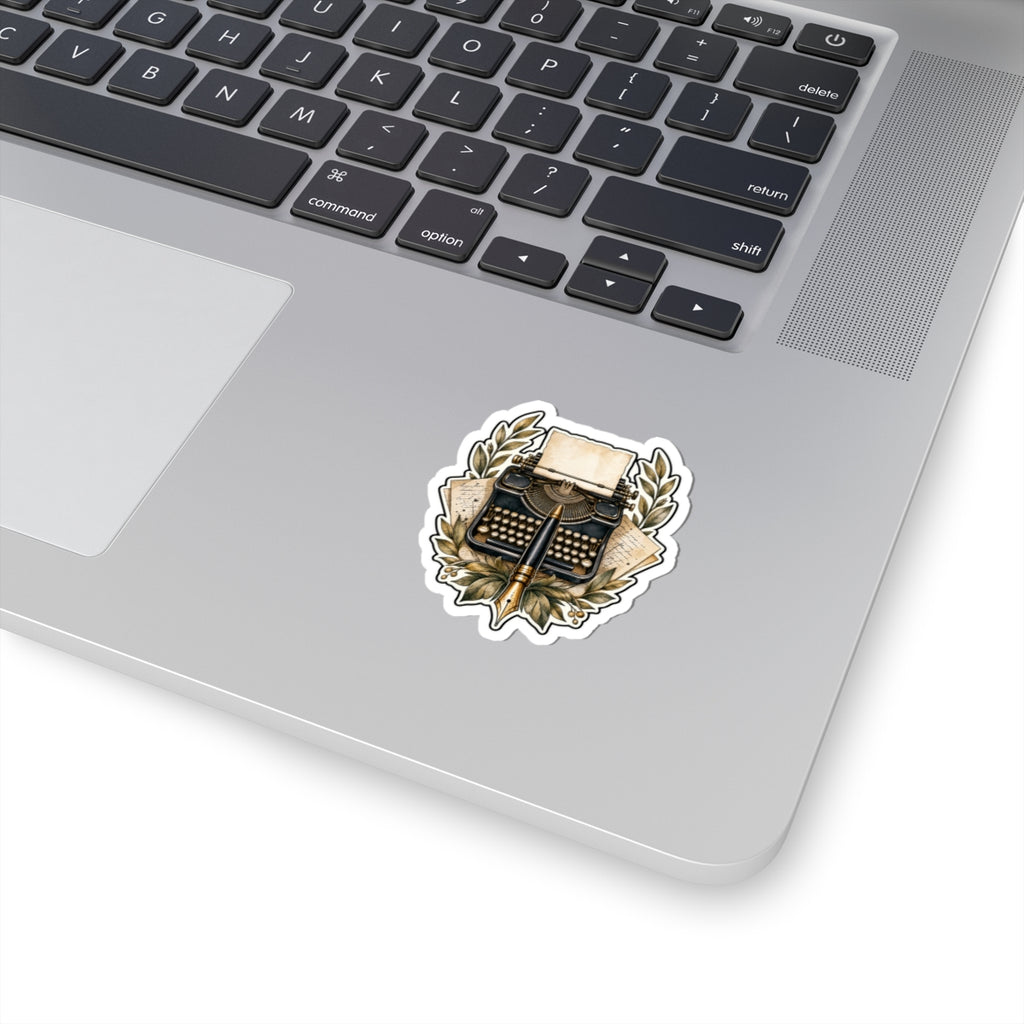 Premium Typewriter/Pen Emblem Sticker