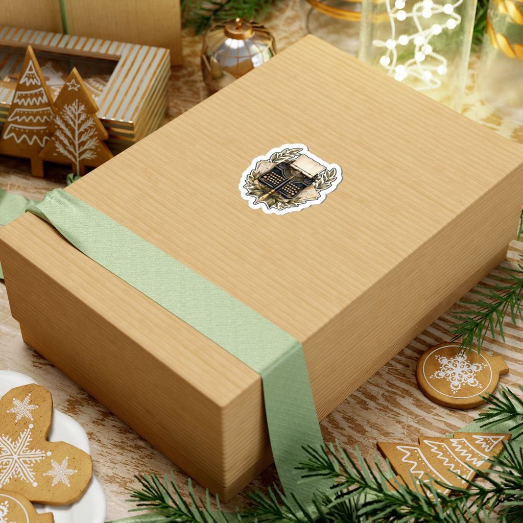 Premium Typewriter/Pen Emblem Sticker
