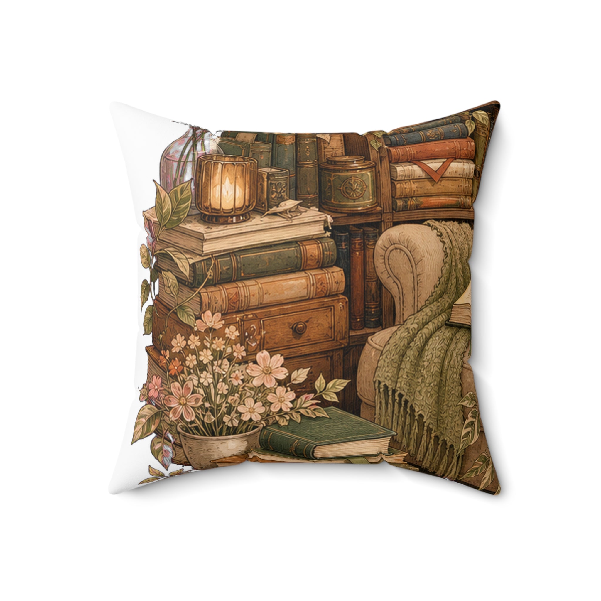 Reading Room Throw Pillow