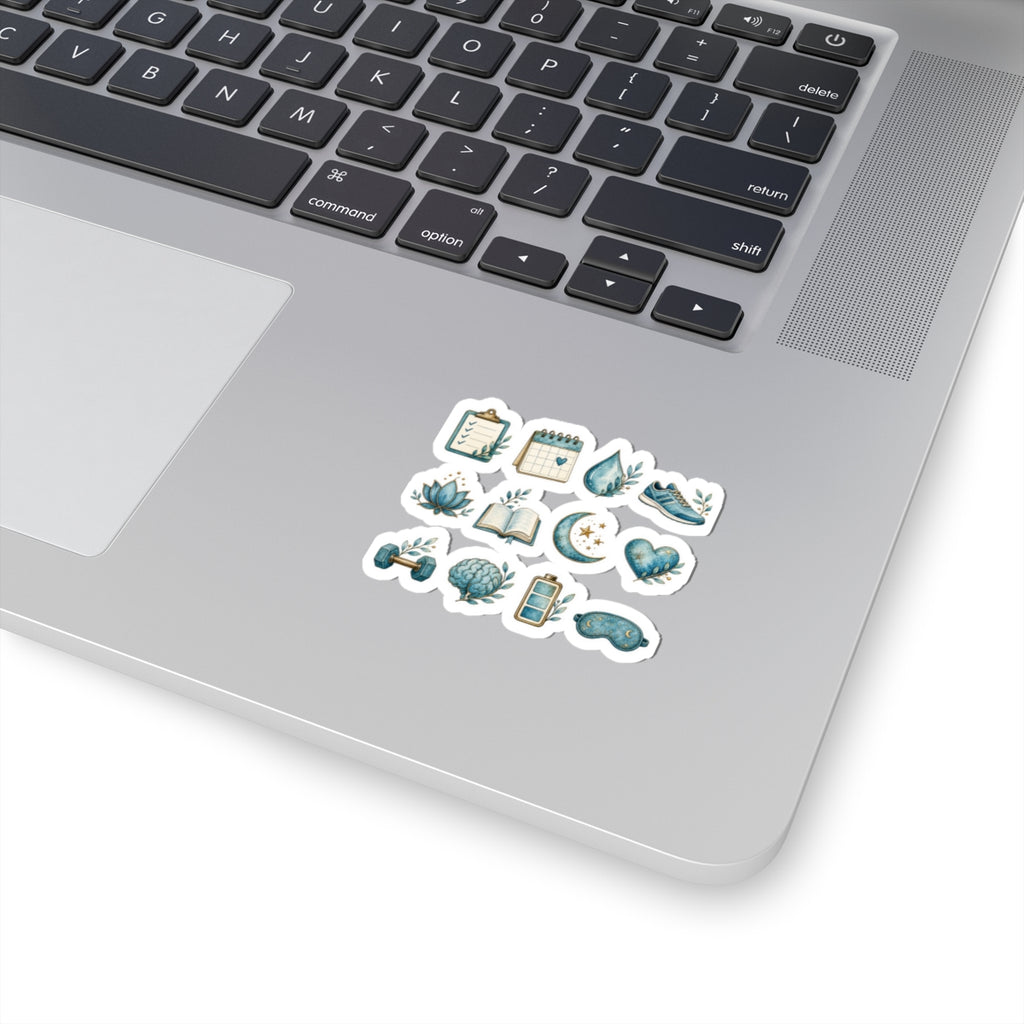 Patina-Blue Planner Mini Icons Sticker Sheet