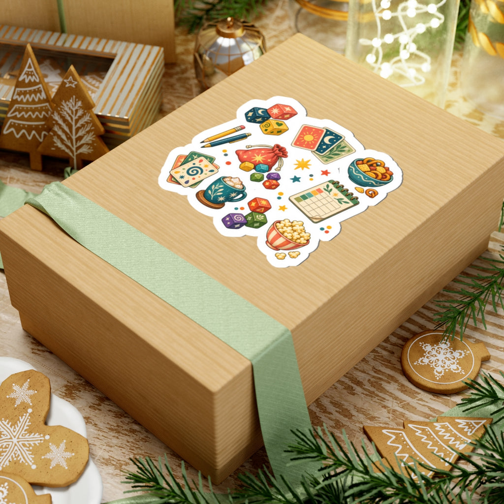 Whimsical Game Night Sticker Sheet