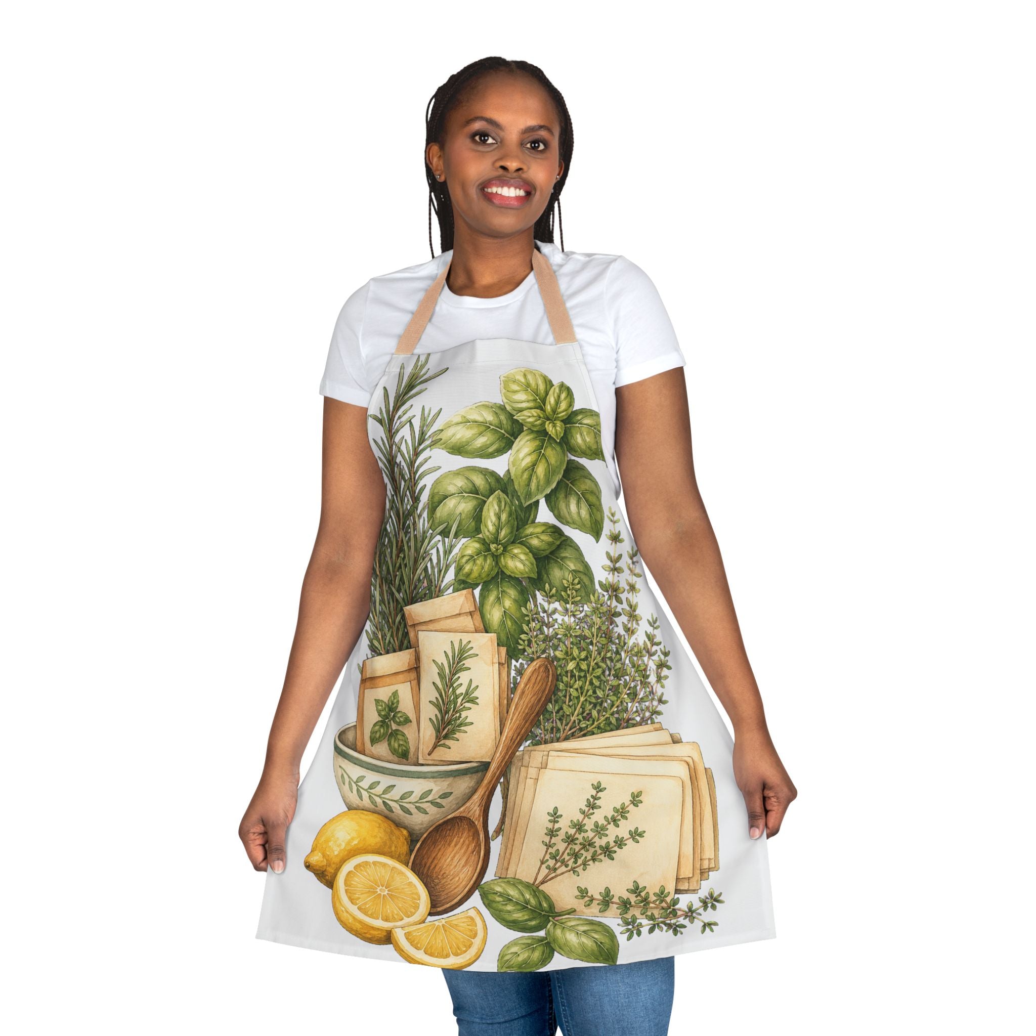 Kitchen Herb Notes Apron