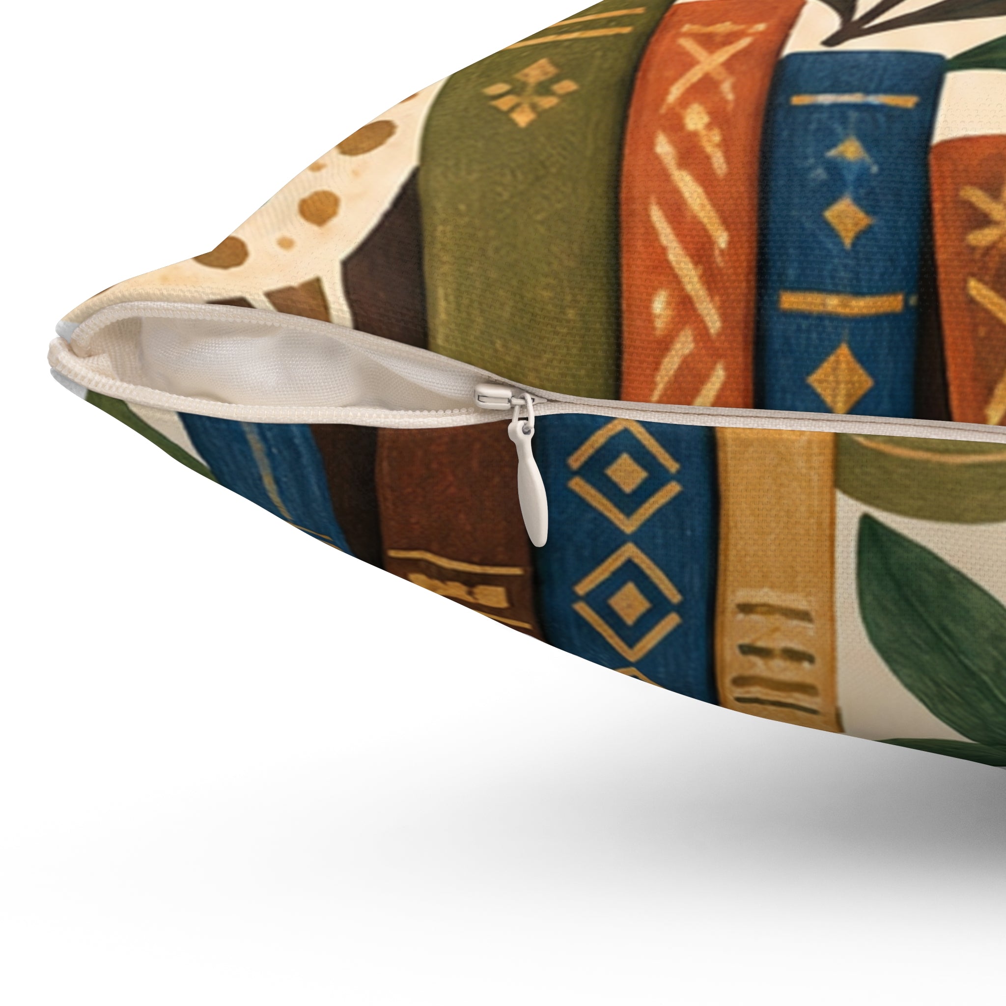 Afrohemian Reading Nook Throw Pillow