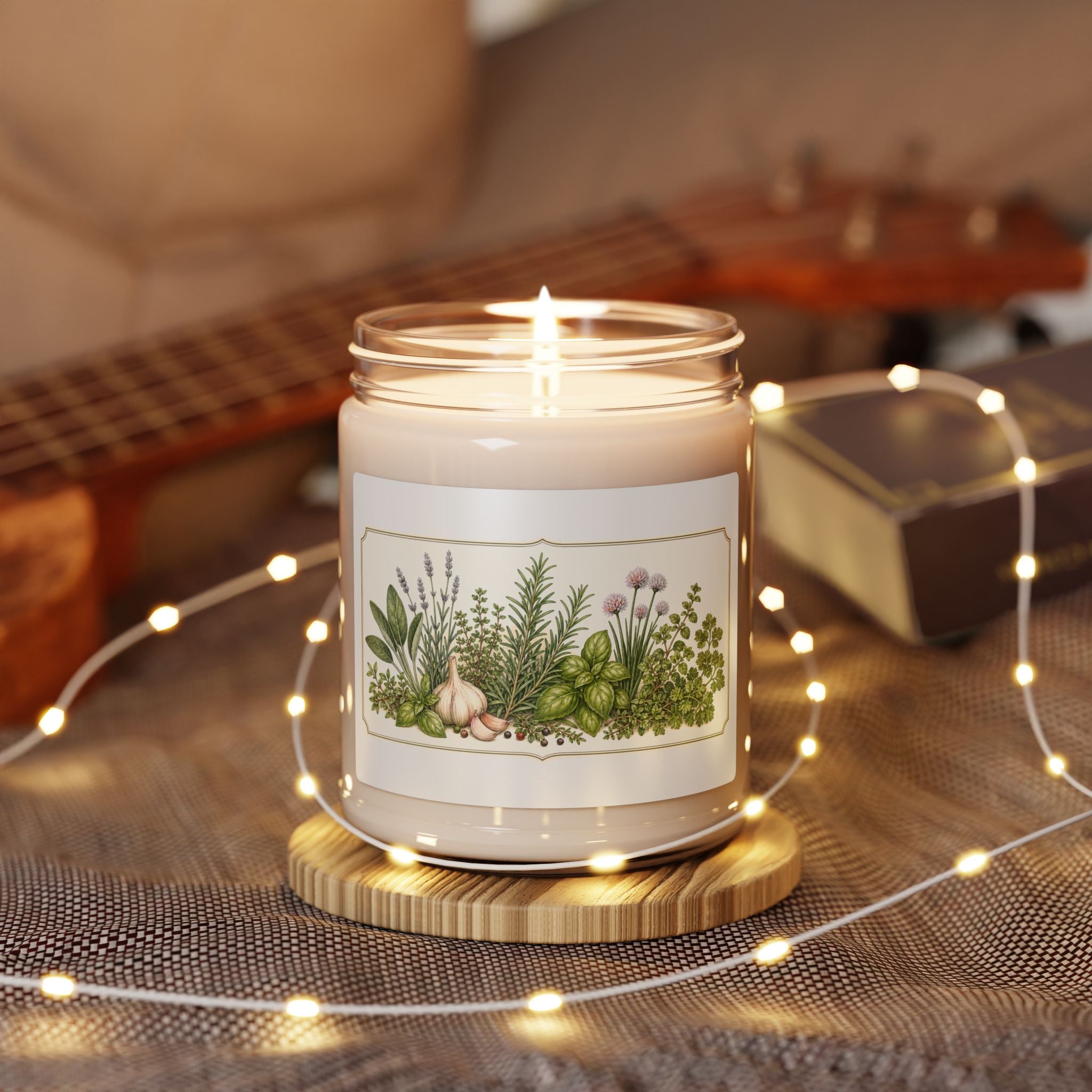 Herb Pantry Label Soy Candle