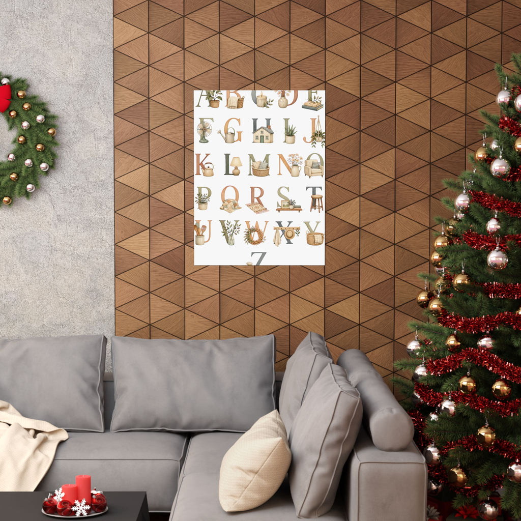 Soft Alphabet Of Tiny Home Poster