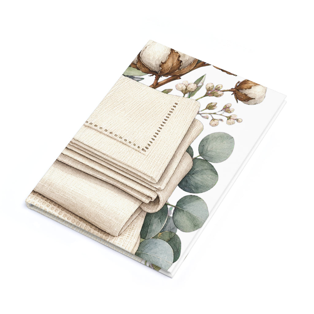 Clean Linen-Texture Desk Journal