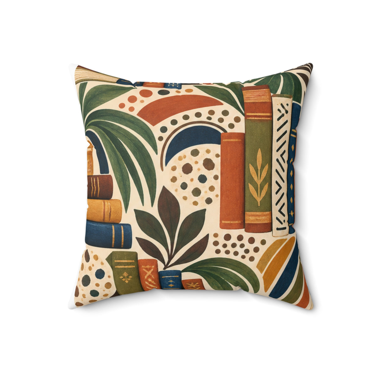 Afrohemian Reading Nook Throw Pillow