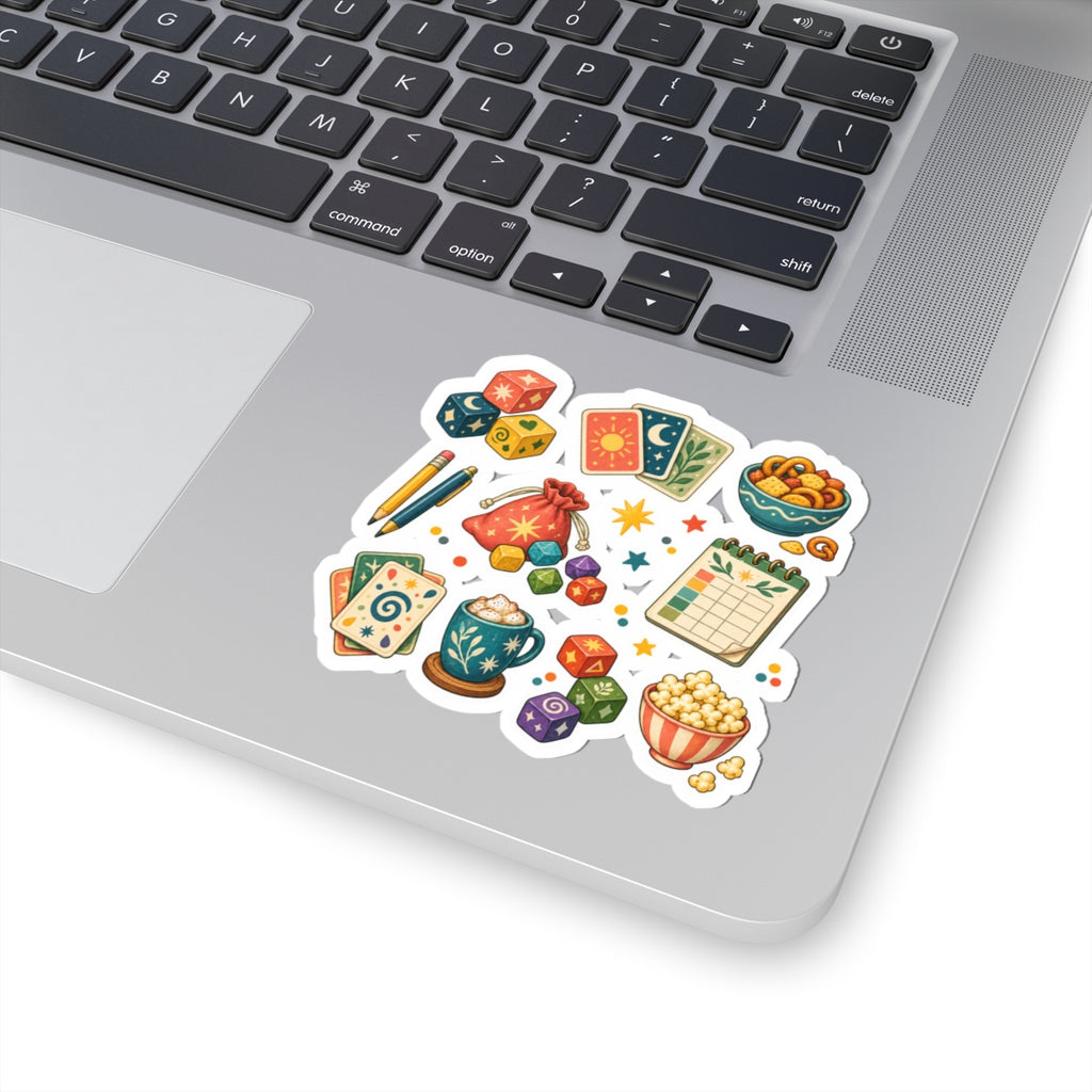 Whimsical Game Night Sticker Sheet