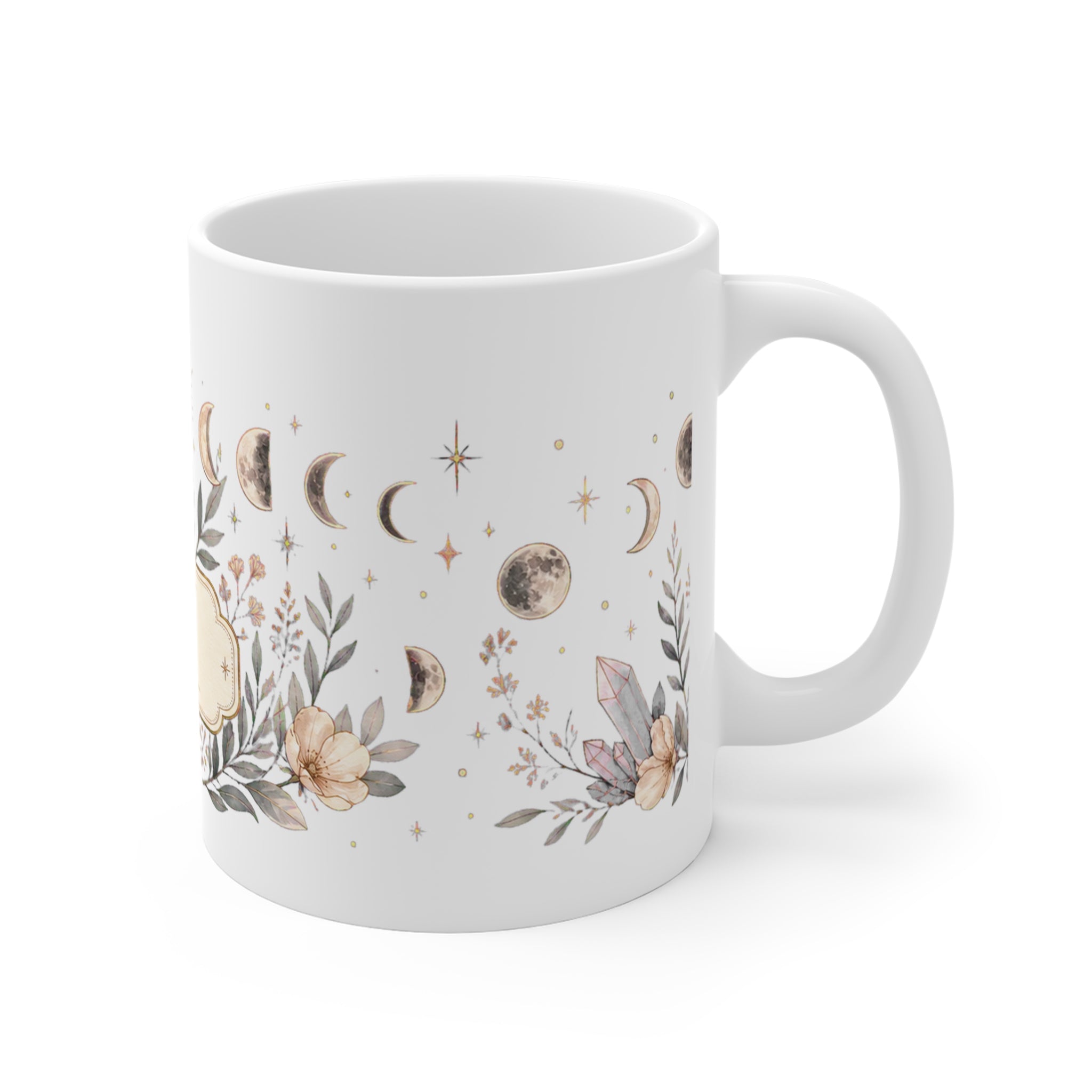 Small Moon Phase + Nameplate Mug