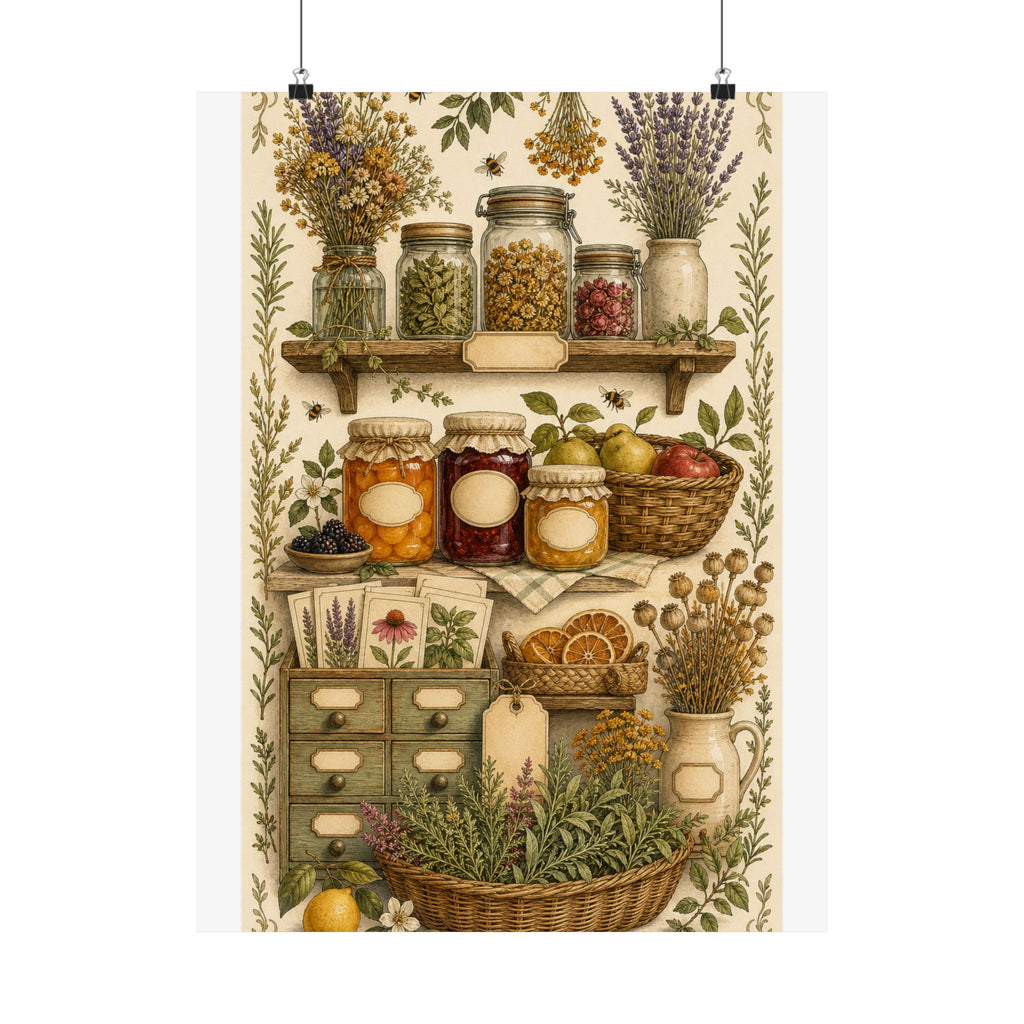 Cottage Pantry Botanical Poster