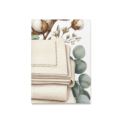 Clean Linen-Texture Desk Journal