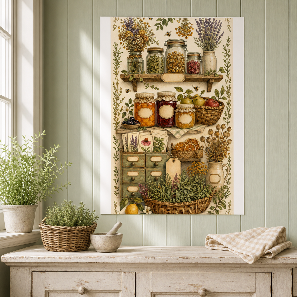 MPBArt verified lifestyle primary | cottage-pantry-botanical-poster | recDCBfVJ6o3AXLGw