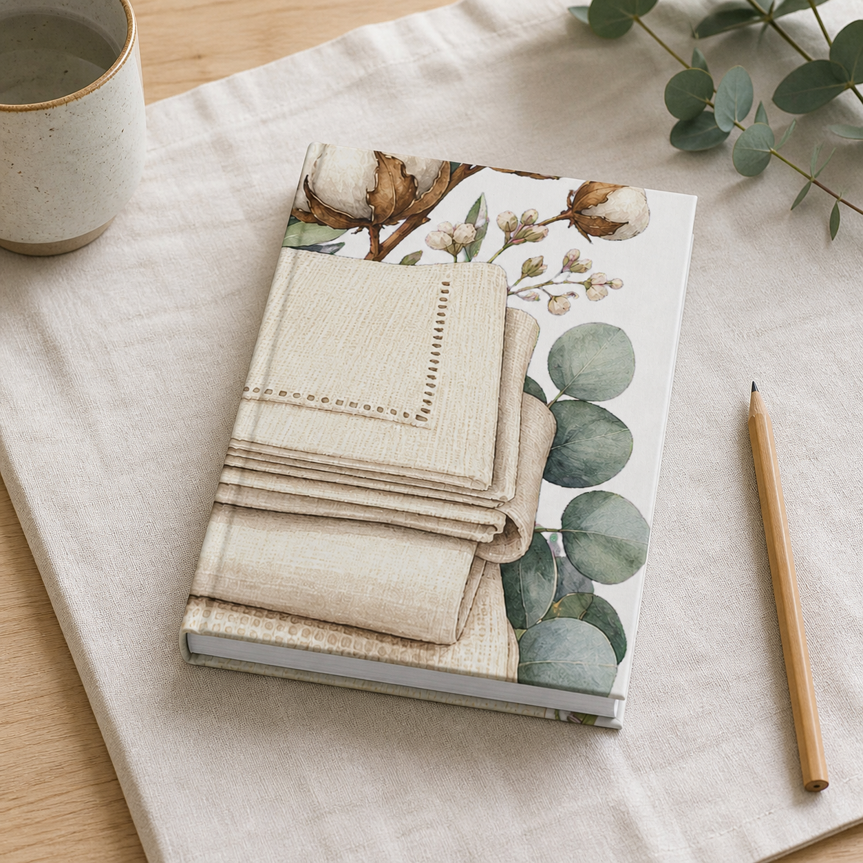 MPBArt verified lifestyle primary | clean-linen-texture-desk-journal-journal | recUnUBBx84hrNZPb